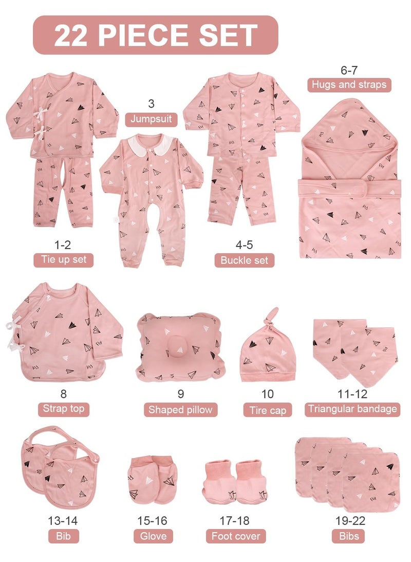 Arabest 22pcs Baby Gift Box, Newborn Clothing Set Baby Clothes Gift Set, Newborn Gift Set,Newborn Outfit Set Baby Gift Box for Boys and Girls - Image 2