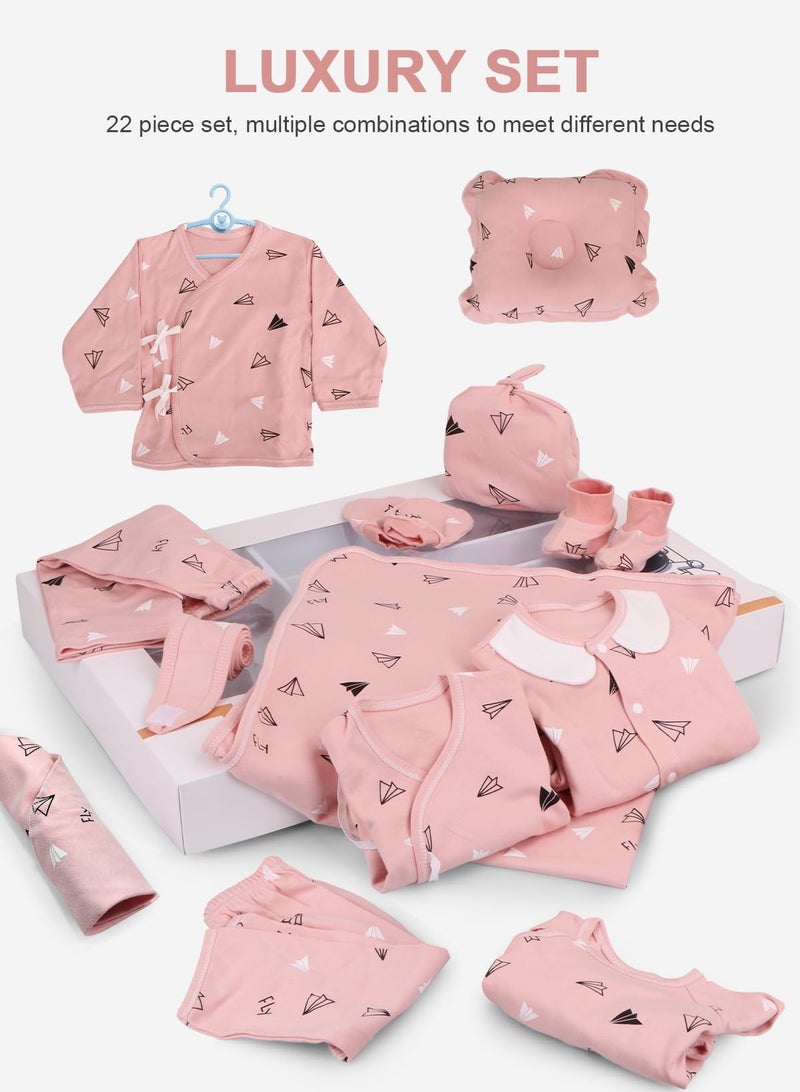 Arabest 22pcs Baby Gift Box, Newborn Clothing Set Baby Clothes Gift Set, Newborn Gift Set,Newborn Outfit Set Baby Gift Box for Boys and Girls - Image 5