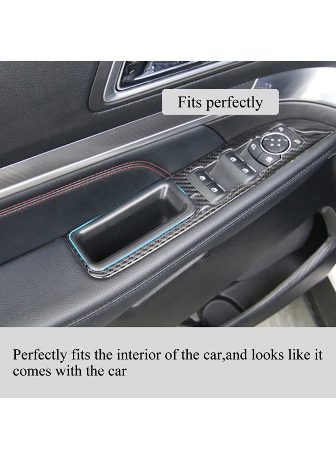 Vesul Front Row Door Side Storage Box Fit for Ford Explorer 2016 2017 2018 2019 Armrest Phone Container Door Organizer Handle Pocket ABS Tray Insert Glove Pallet - Image 3