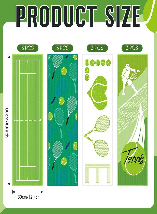 FuWeave 12 Pack Soft Tennis Cooling Towel Bulk Ice Towel Sweat Towels in Multi Prints Bright Colors 40 x 12 Inch for Gym Rags Tennis Summer Gifts for Biking Hiking Running Sports Yoga Golf Workout - Image 2