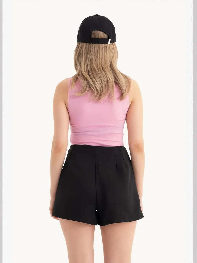 HICCUP Halter Neck Cut Out Cropped Tank Top