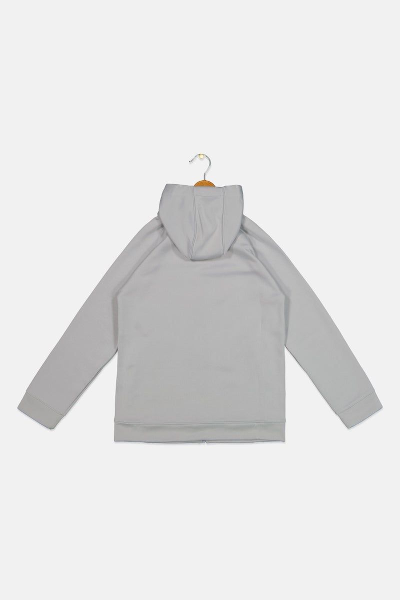 New Balance Kids Boy Sportswear Fit Long Sleeves Training Sweatshirt, Grey - Image 2