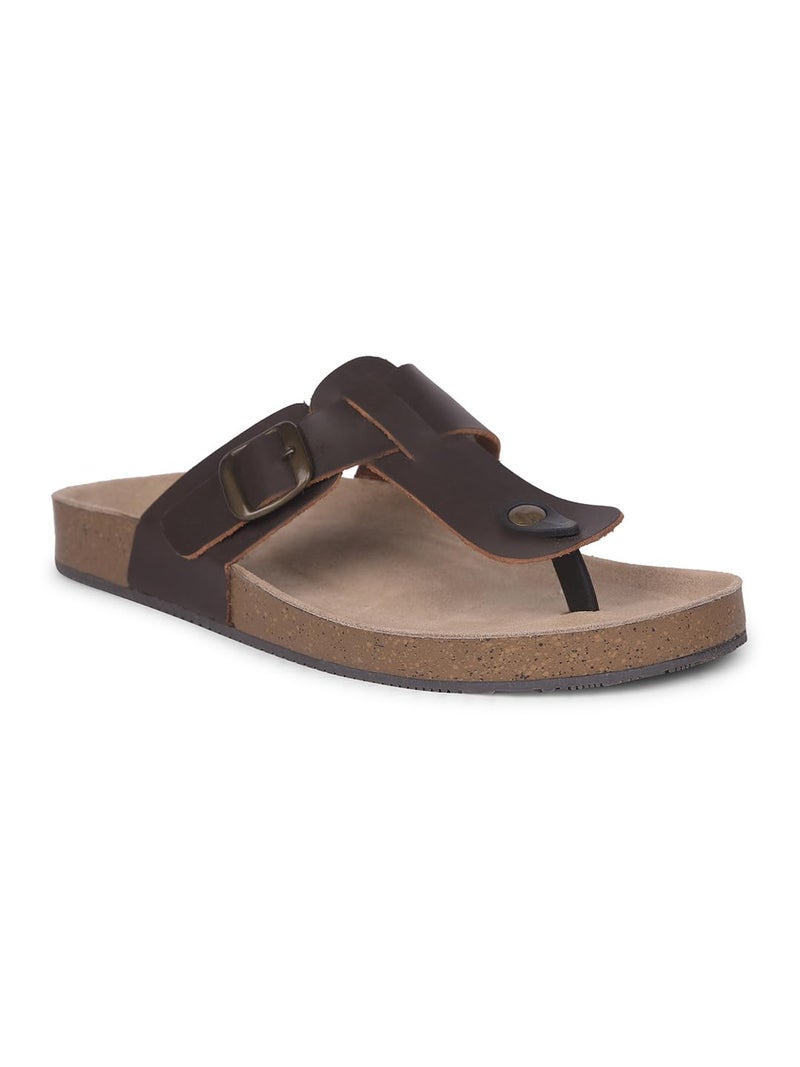 Bata باتا بيو ثي للرجال صندل بني داكن - 9 المملكة المتحدة (8734001) - Image 1