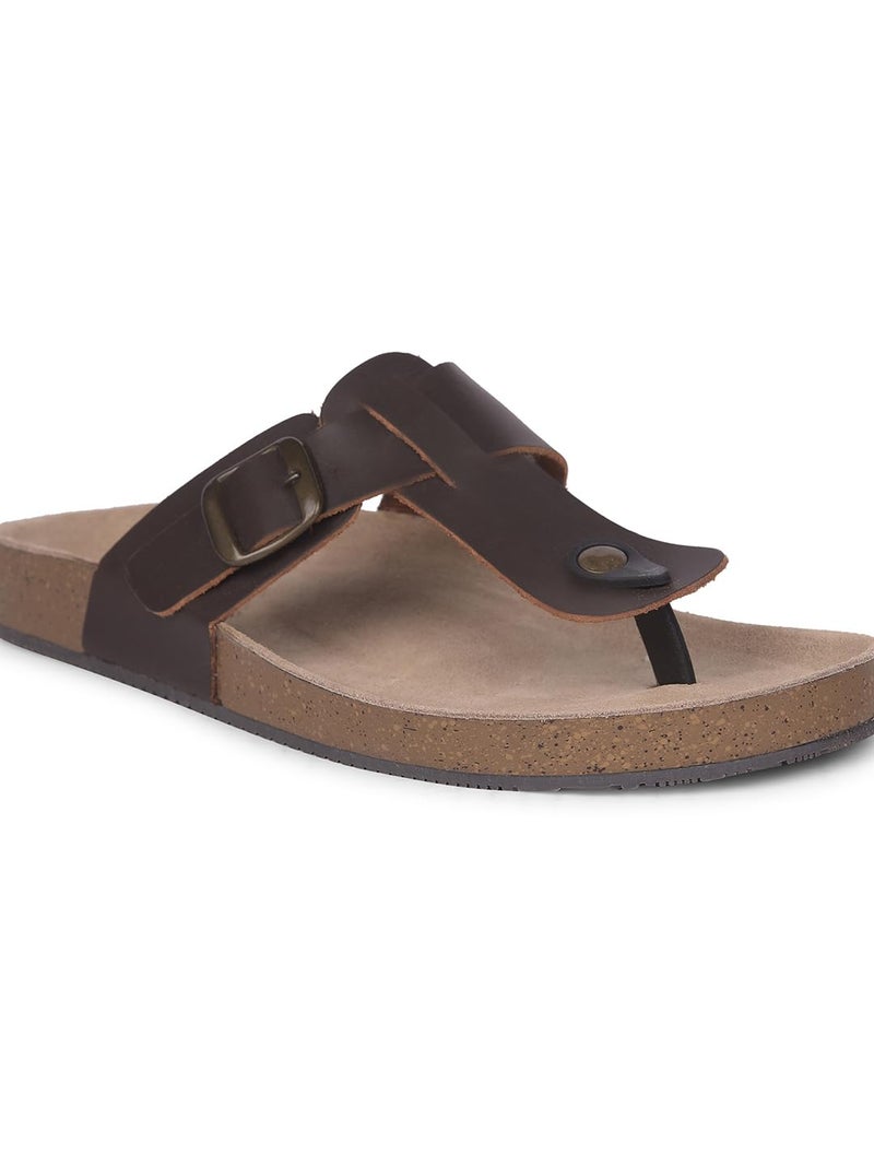 Bata باتا بيو ثي للرجال صندل بني داكن - 9 المملكة المتحدة (8734001) - Image 5