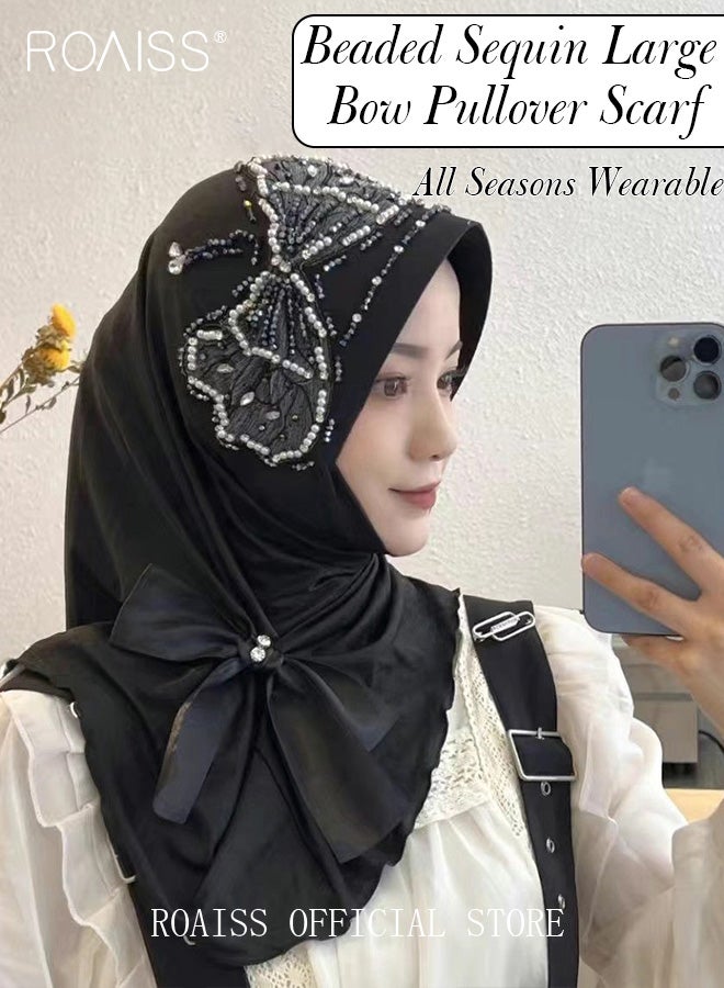رويس عمامة صناعة ثقيلة قبعة بريم كريستال الزركون القوس الديكور بسيط وعصري  - Image 3