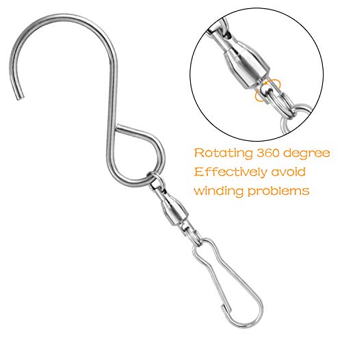 KUUQA Swivel Hooks Clips for Hanging Wind Spinners Wind Chimes Crystal Twisters Party Supply(6 Pack) - Image 3