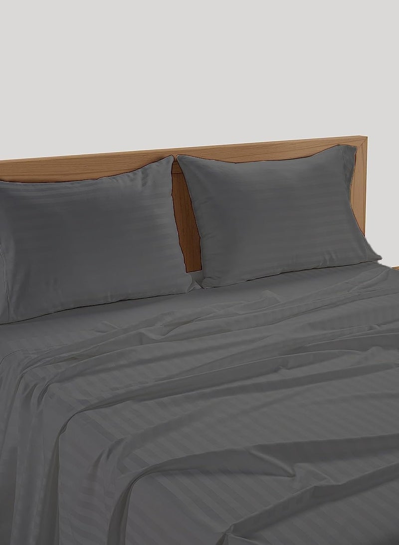 LINENWALAS Premium 100% Cotton King Bedsheet with 2 Pillow Covers - 300 TC - Image 1