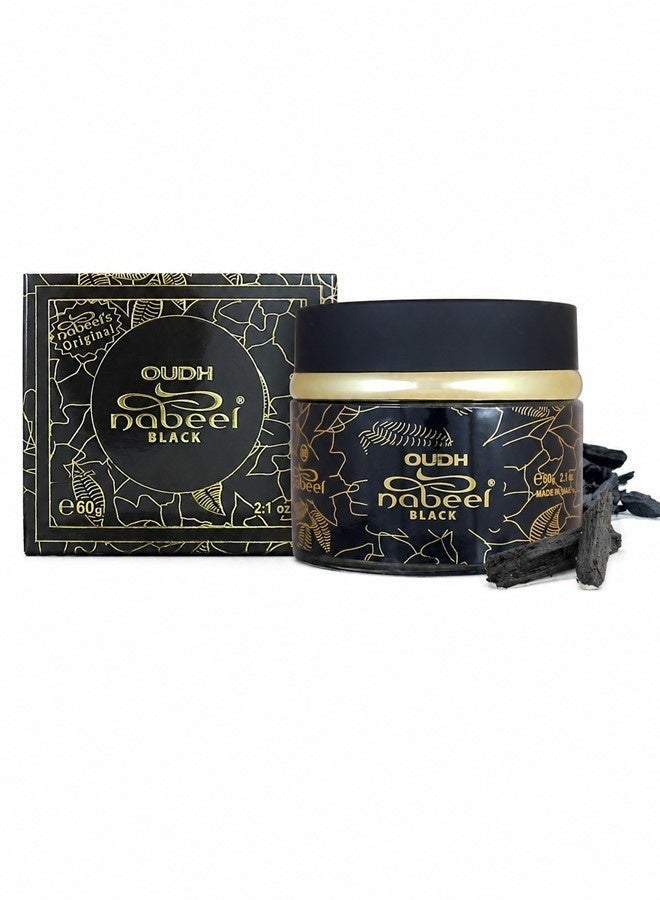 Nabeel Black Oudh Incense 60 GM Premium Arabian Bakhoor for Luxurious Long-Lasting Fragrance and Spiritual Ambiance - Image 3