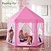Monobeach Princess Tent Girls Large Playhouse Kids Castle Play Tent with Star Lights Toy for Children Indoor and Outdoor Games 55 x 53 DxH Pink Princess with Play Mat - Image 4