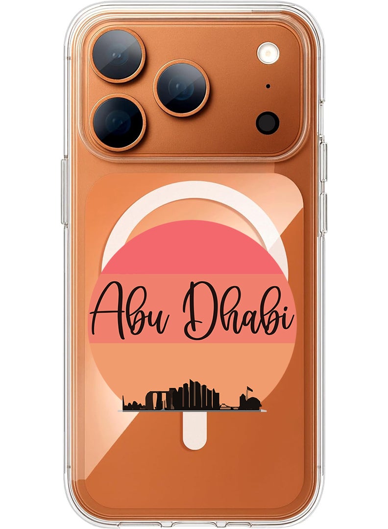 Theodor Magnetic Case for Apple iPhone 17 Pro Compatible with MagSafe Wireless Charging, Shockproof Phone Bumper Cover - Abu dhabi Sun - Image 1