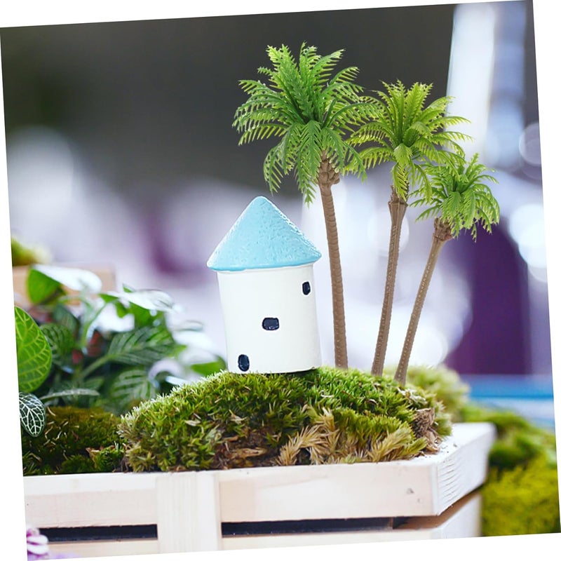 NUOBESTY 12pcs Miniature Palm Tree Artificial Palm Trees for Train Scenery for DIY Scenery - Image 5