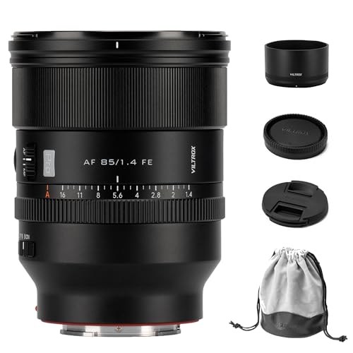 VILTROX 85mm F1.4 Pro FE, AF 85mm f/1.4 Full Frame Auto Focus Camera Lens for Sony E-Mount Mirrorless Cameras a7 a7II a7III a7R a7RII a7RIII a7RIV a7S a7SII a9 a7C - Image 1