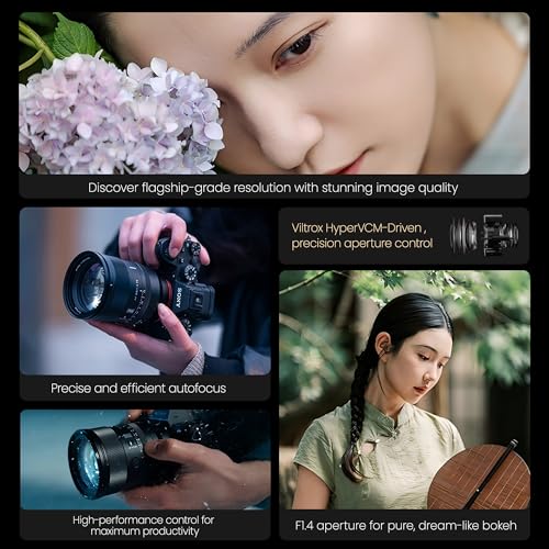 VILTROX 85mm F1.4 Pro FE, AF 85mm f/1.4 Full Frame Auto Focus Camera Lens for Sony E-Mount Mirrorless Cameras a7 a7II a7III a7R a7RII a7RIII a7RIV a7S a7SII a9 a7C - Image 2