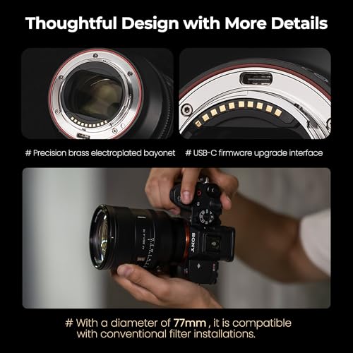 VILTROX 85mm F1.4 Pro FE, AF 85mm f/1.4 Full Frame Auto Focus Camera Lens for Sony E-Mount Mirrorless Cameras a7 a7II a7III a7R a7RII a7RIII a7RIV a7S a7SII a9 a7C - Image 4