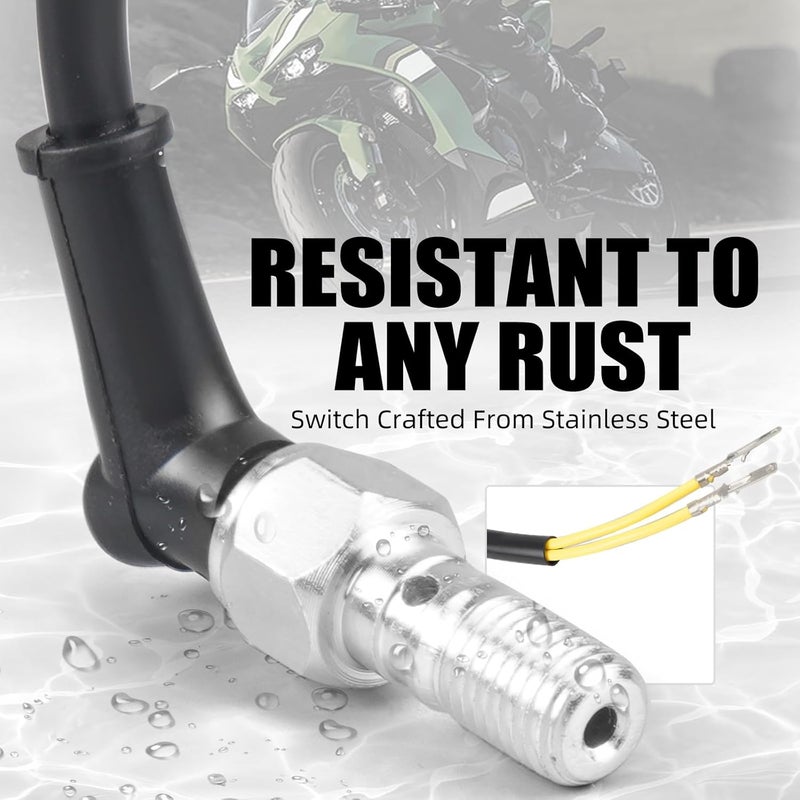 NICECNC Hydraulic Brake Light Switch Banjo Bolt 10mm x 1.25mm Pitch, Motorcycle Brake Light Switch for Street & Off-Road Bikes, Compatible with Aprilia Ducati Suzuki Triumph - Image 4