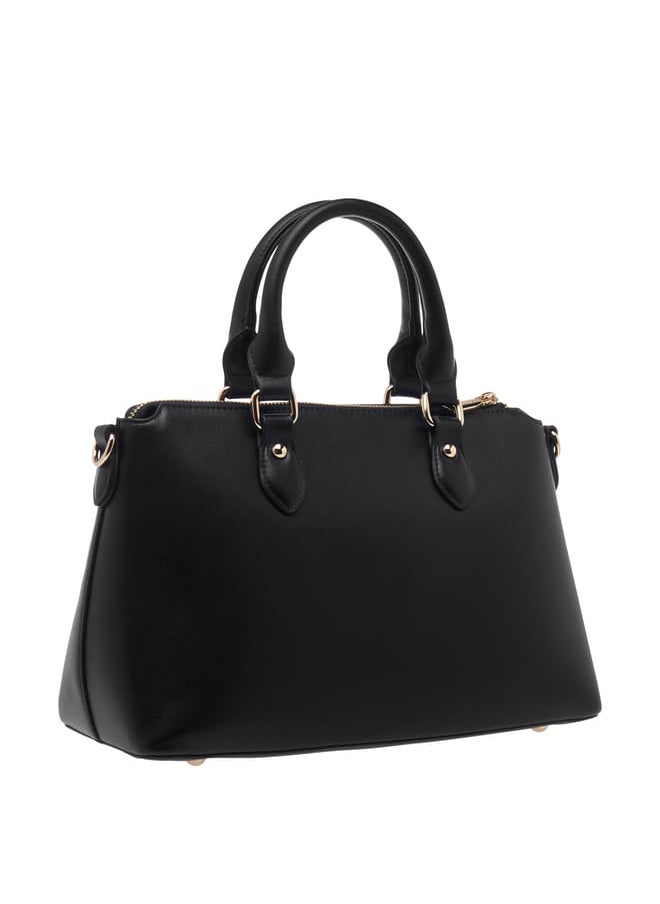 Celeste Women Solid Tote Bag with Double Handle and Zip Closure  - Image 3