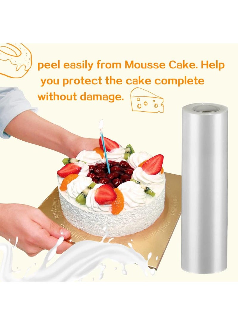 Sweet seven Transparent Acetate Cake Collar Roll - DIY Baking Sheets for Mousse & Chocolate Cakes - 8cmx10m Surrounding Edge Strips - Professional Baking Decorations - Image 5
