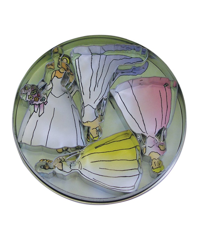 R&M RM International Brides Cookie Cutters Assorted Sizes 4Piece Set 