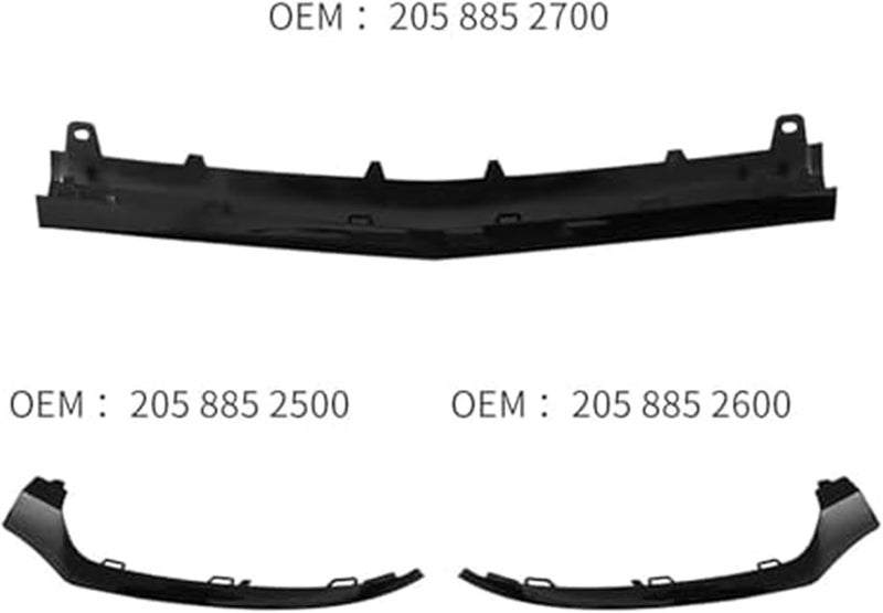 Wivplex Front Bumper Spoiler Splitter for Benz C Class W205 - Image 4