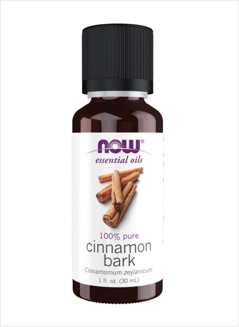NOW Cinnamon Bark Essential Oil - 100% Pure & Spicy Warmth, 30ml