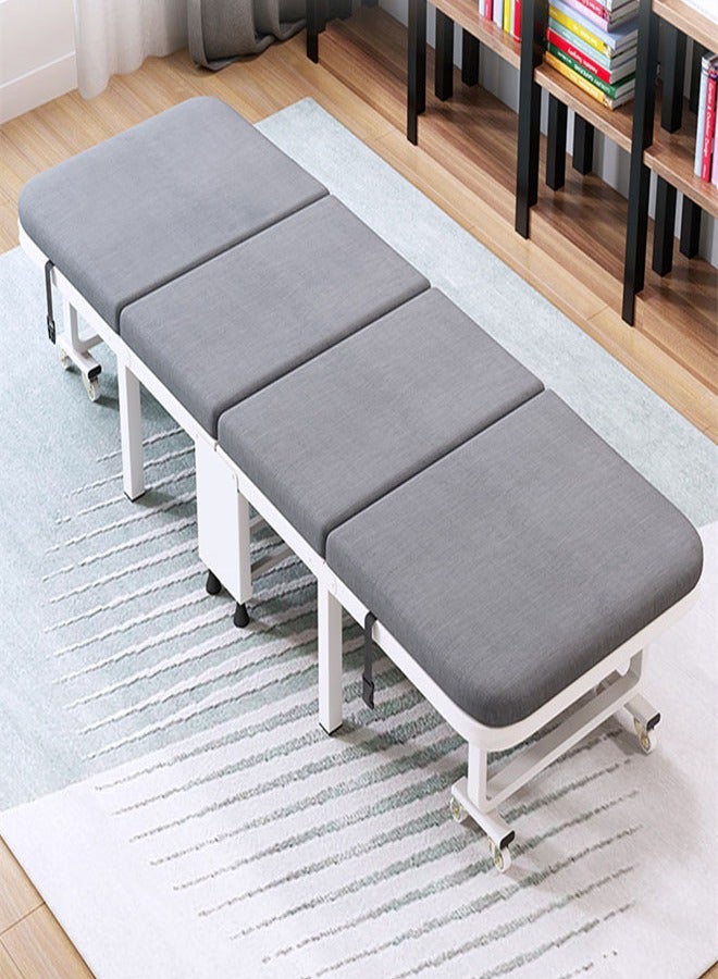 NKX Foldable Mattress Bed with Storage and Wheels Size 80*190*28 Cm  - Image 1
