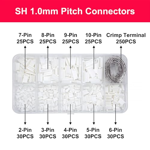 elechawk SH10 Connectors and Crimp Terminal kit Compatible with JST SH Connectors Plugs 10mm Pitch for I2C Qwiic Stemma QT Wire Flight Controller F405 H7 - Image 3