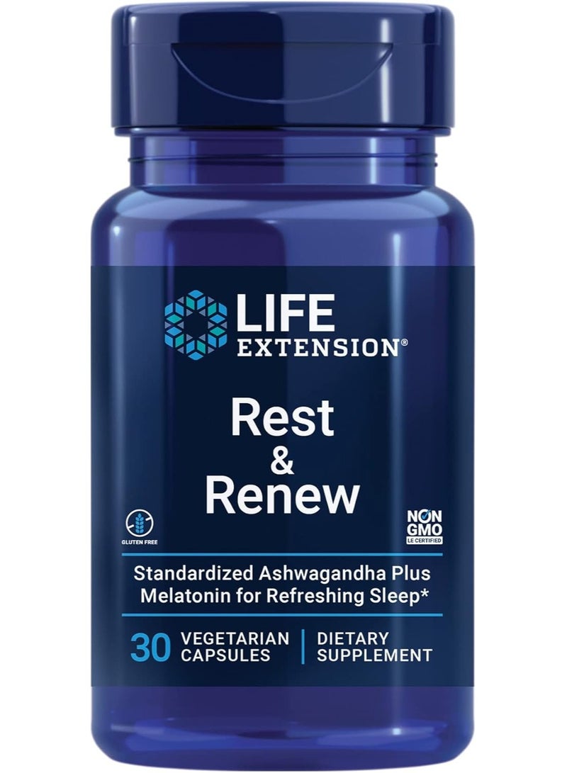 Life Extension استرح وانتعش - 30 كبسولة نباتية - Image 1