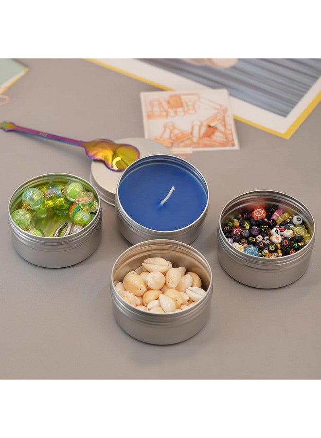 LIYAR 3oz Tins Aluminum Tin Can 20 Pack Salve Tins Metal Tins, 3 oz Tins with Lids Refillable Containers With Screw Top and Labels for Salve,Candle,Spices or Balms(Silver) - Image 5