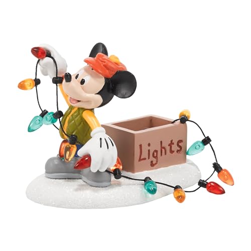 Department 56 Disney Village Mickey Lights Up Christmas Accessory, 2.25 inch - Image 1