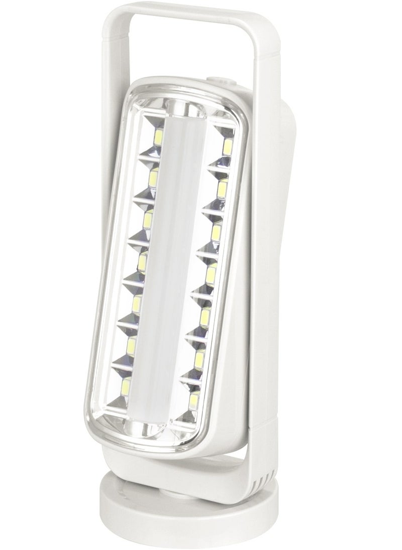 SONASHI Solar Rechargeable LED Lantern with BuiltIn Solar Panel for Charging  Rechargeable Appliance with Charging Indicator  Up to 3 Hours Working Time  Best for Indoors and Hiking SEL-693 White  - Image 1