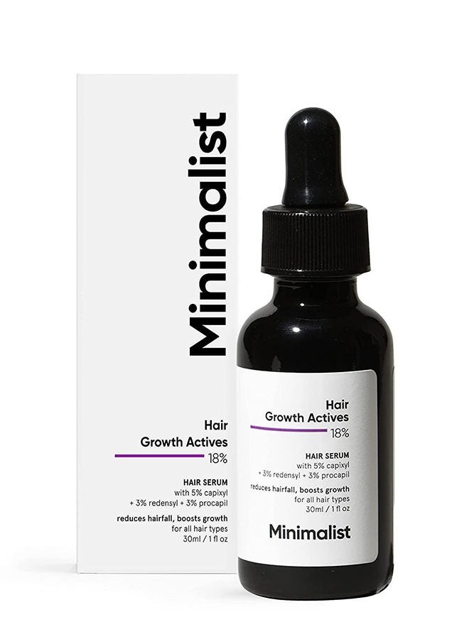 منيماليست مصل نشطات نمو الشعر 30 مل، يقلل من تساقط الشعر، يعزز النمو، مكافحة تساقط الشعر ونمو الشعر للرجال والنساء، مصل الشعر لجميع أنواع الشعر - Image 1