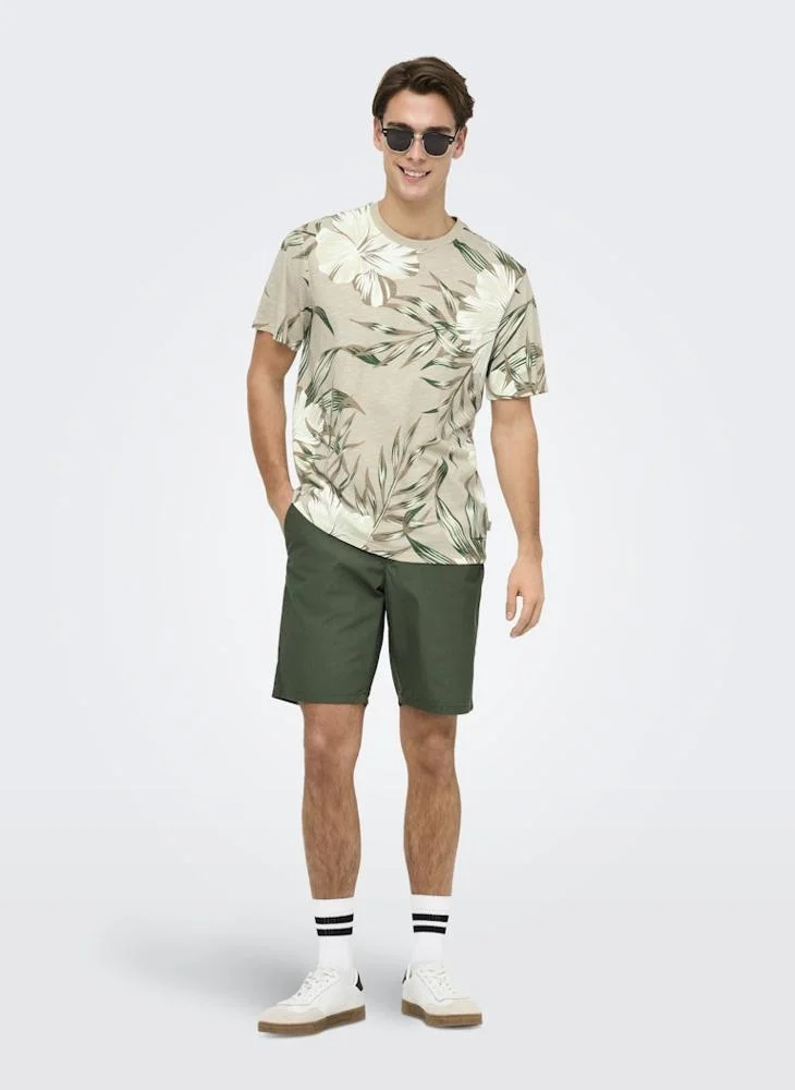 Only & Sons Onsklop Floral Print T-Shirt