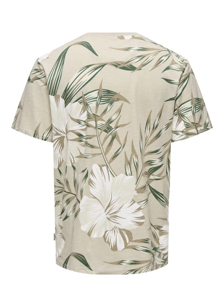 Only & Sons Onsklop Floral Print T-Shirt