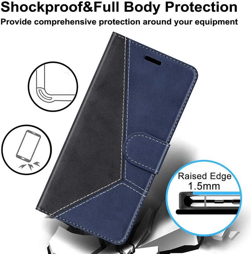 ClickCase Trend Series for Poco X4 Pro 5G Leather Wallet Flip Case Magnetic Closure Flip Cover for for Poco X4 Pro 5G (Navy Blue) - Image 5