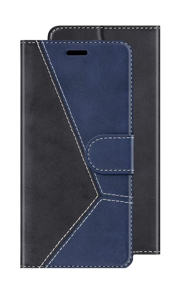 ClickCase Trend Series for Poco X4 Pro 5G Leather Wallet Flip Case Magnetic Closure Flip Cover for for Poco X4 Pro 5G (Navy Blue) - Image 1