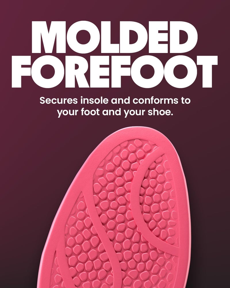 MOVE Baseline - All-Purpose Insoles - Sock Liner - Ultra Thin Shock Absorption - Maximum Freedom of Movement and Energy Return Cleats, Shoes, Running, Basketball, Baseball (M9-9.5/W10.5-11) - Image 4