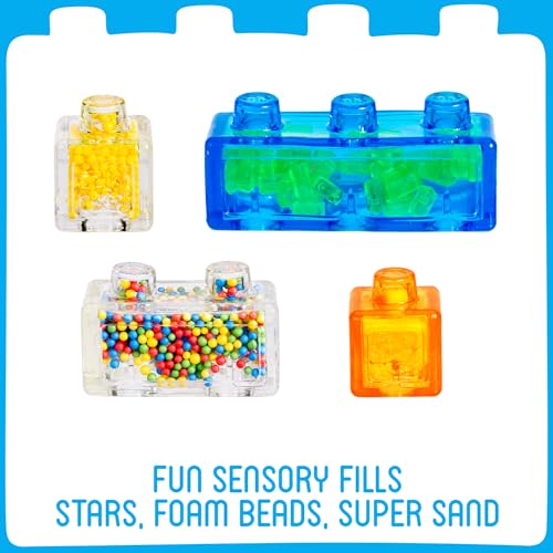Jelly Blox Construction Dump Truck Set 30 Pieces Toddler Preschool Building Blocks Kids Can Squeeze Stretch Squish MESH ACCREDITED Safety Tested OuchFree Sensory Play Toy Ages 2 - Image 5