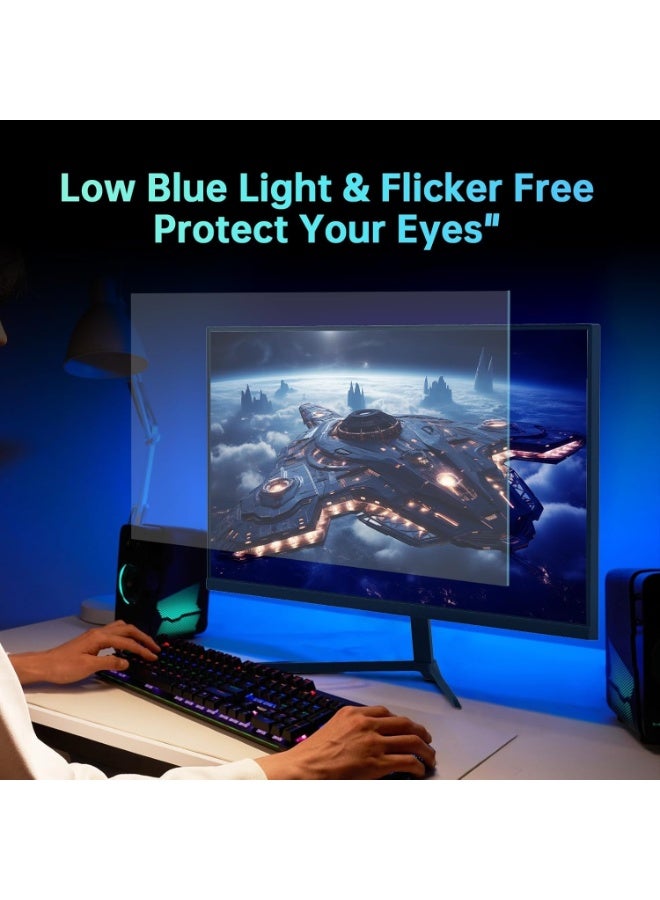 بيسري شاشة 24 بوصة ، سريع IPS 1080p 144Hz 1ms ، 125.25٪ sRGB ، HDR ، شاشة الكمبيوتر الشخصي للألعاب بلا حدود ، FreeSync و G-Sync ، HDMI DP ، دعم Vesa ، العناية بالعين للاعبين - Image 5