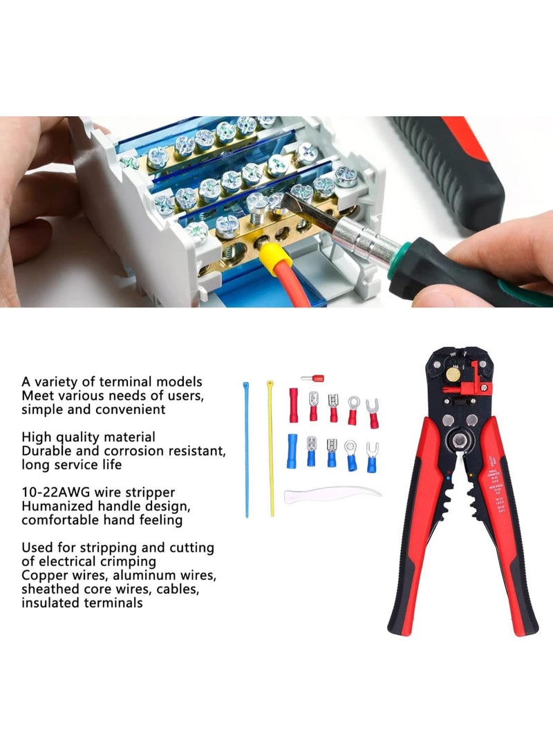 GGOOT Wire Stripper Crimp Terminals Set Multifunctional Tool Set Combination Insulated Crimping Tool Kit Hardware  - Image 2