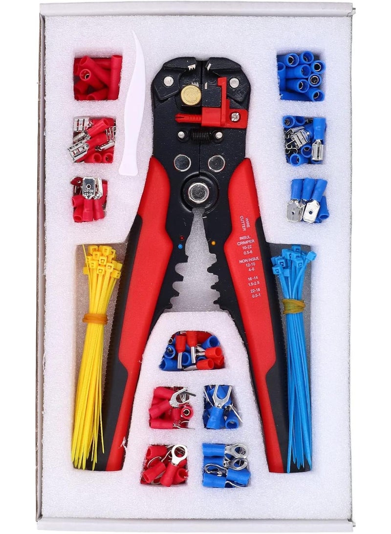 GGOOT Wire Stripper Crimp Terminals Set Multifunctional Tool Set Combination Insulated Crimping Tool Kit Hardware  - Image 1