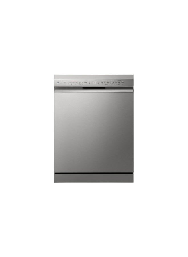 LG 14 Place Settings Dishwasher with Inverter Direct Drive & ThinQ WiFi 97 kW DFC435FP Silver - Image 1