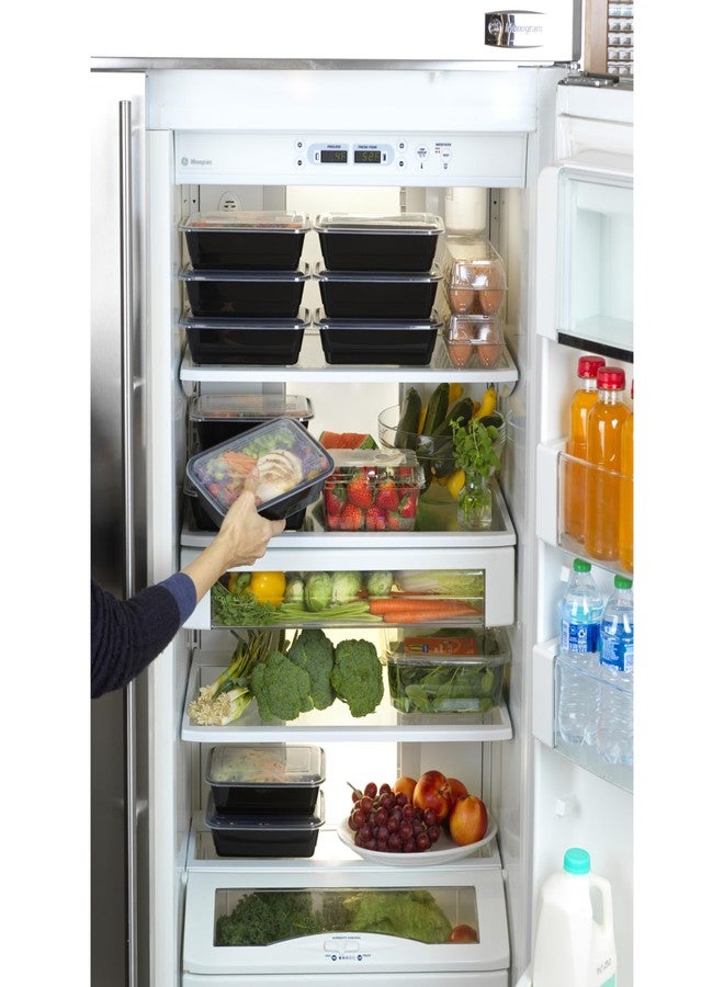 علبة تحضير وجبات الطعام GoodCook مستطيلة الشكل ذات حجرة واحدة، 30 وحدة، لون أسود، خالية من مادة BPA - Image 5