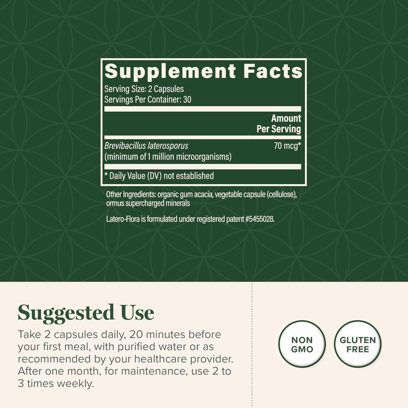 global healing center LateroFlora Probiotic 60 count by Global Healing Center - Image 3