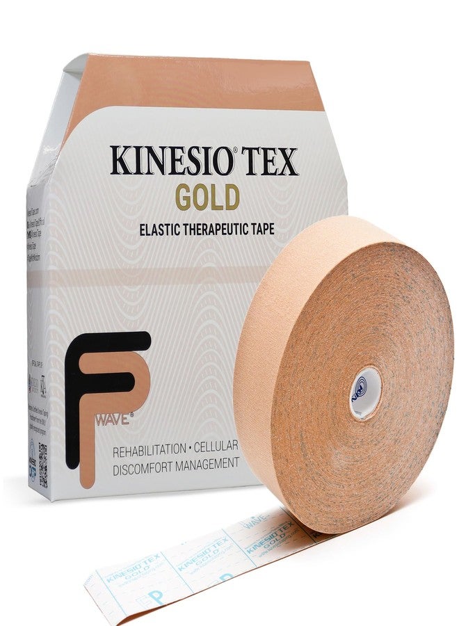 Kinesio Taping - Elastic Therapeutic Athletic Tape Tex Gold FP - Bulk Roll - Beige - 2 in. x 103 ft