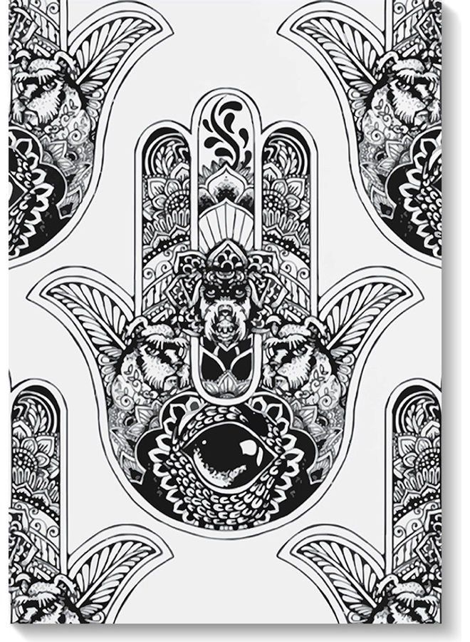 RYN Hand Wall Art Painting Multicolour 40x60cm - Image 2