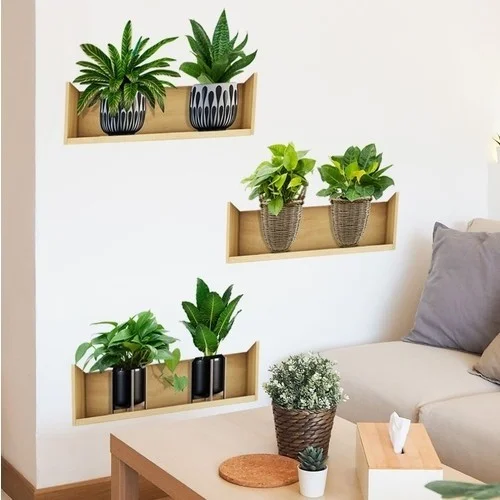 Safestore Shelf Plant Design Adhesive Sticker 20*30 cm 3pcs