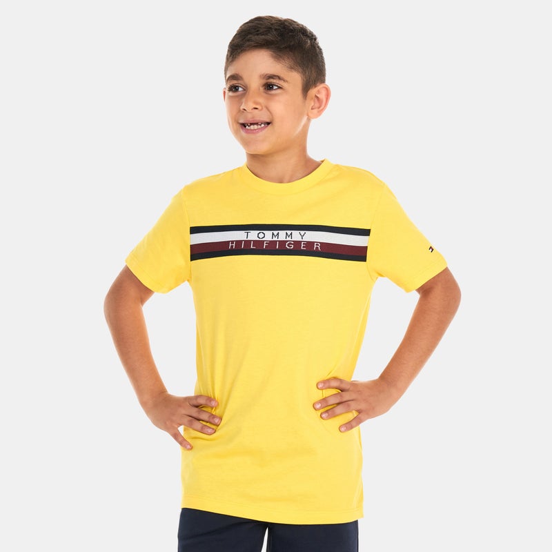 TOMMY HILFIGER Kids' Signature Tape Logo T-Shirt - Image 1