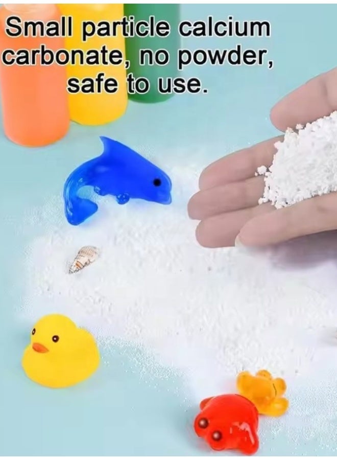 أوتدور.ماركت مجموعة صناعة ألعاب الماء السحرية 13 قطعة – طقم تشكيل حيوانات مائية هلامية للأطفال، لعب إبداعي وتعليمي، نشاط حسي لتنمية مهارات الطفل مع قوالب ومساحيق وأدوات – مناسب للأطفال 3 سنوات فأكثر - Image 4