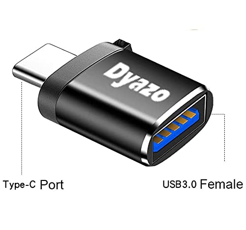 Dyazo USB Type C Male 3.1 to Female OTG Adapter Compatible for MacBook Air/Pro 2020 2019 2018, Samsung Galaxy S20 / Plus Ultra Note S910 S8 & All Type C Enable Devices (Black) - Image 3