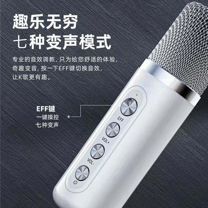 Portable Bluetooth Speaker Home Wireless Karaoke Audio With Microphone Can Be Used For Outdoor Singing Home Ktv - Image 5